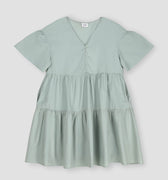 Solid Frill Dress 