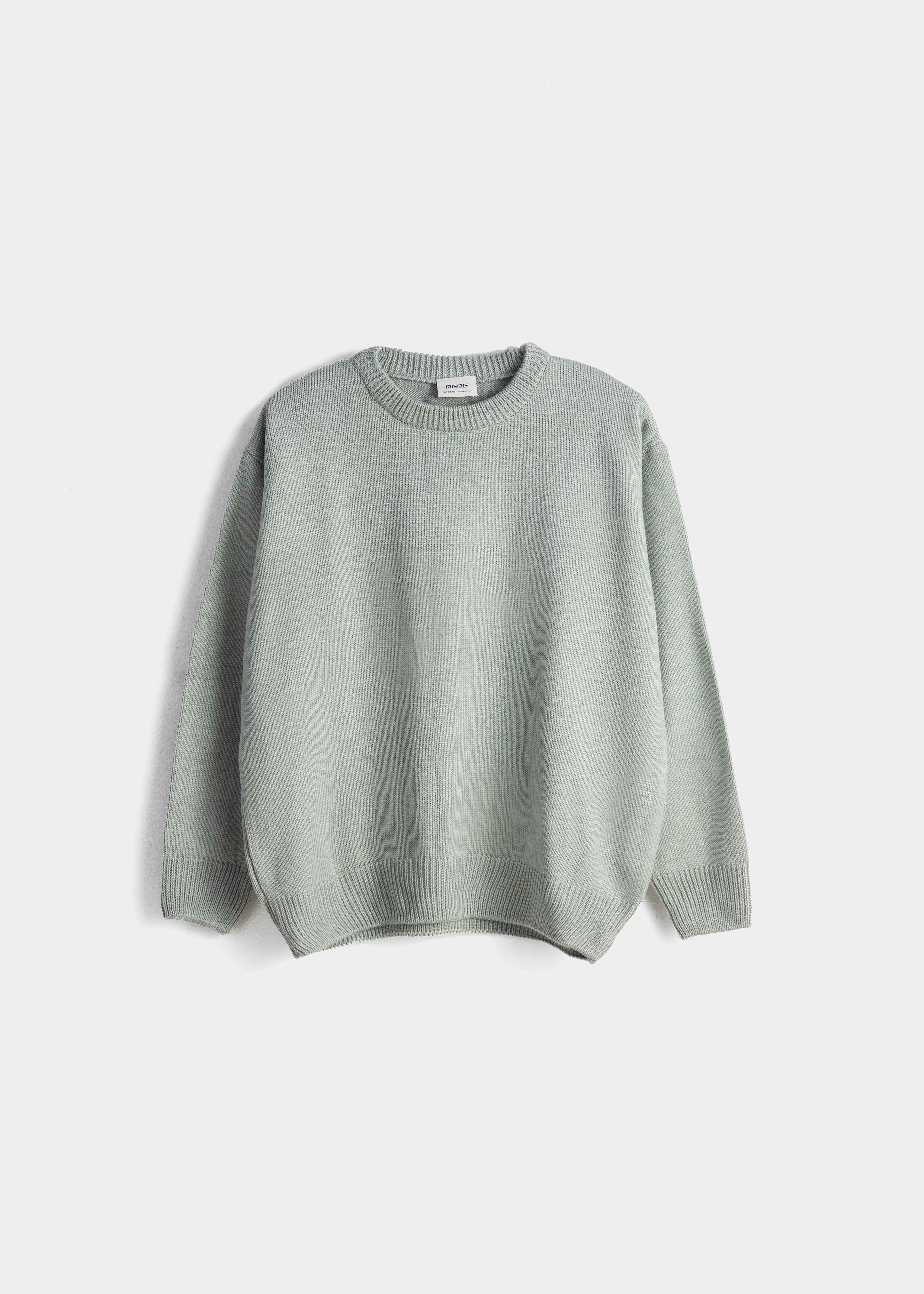 Crew Neck Sweater For Women - Grey