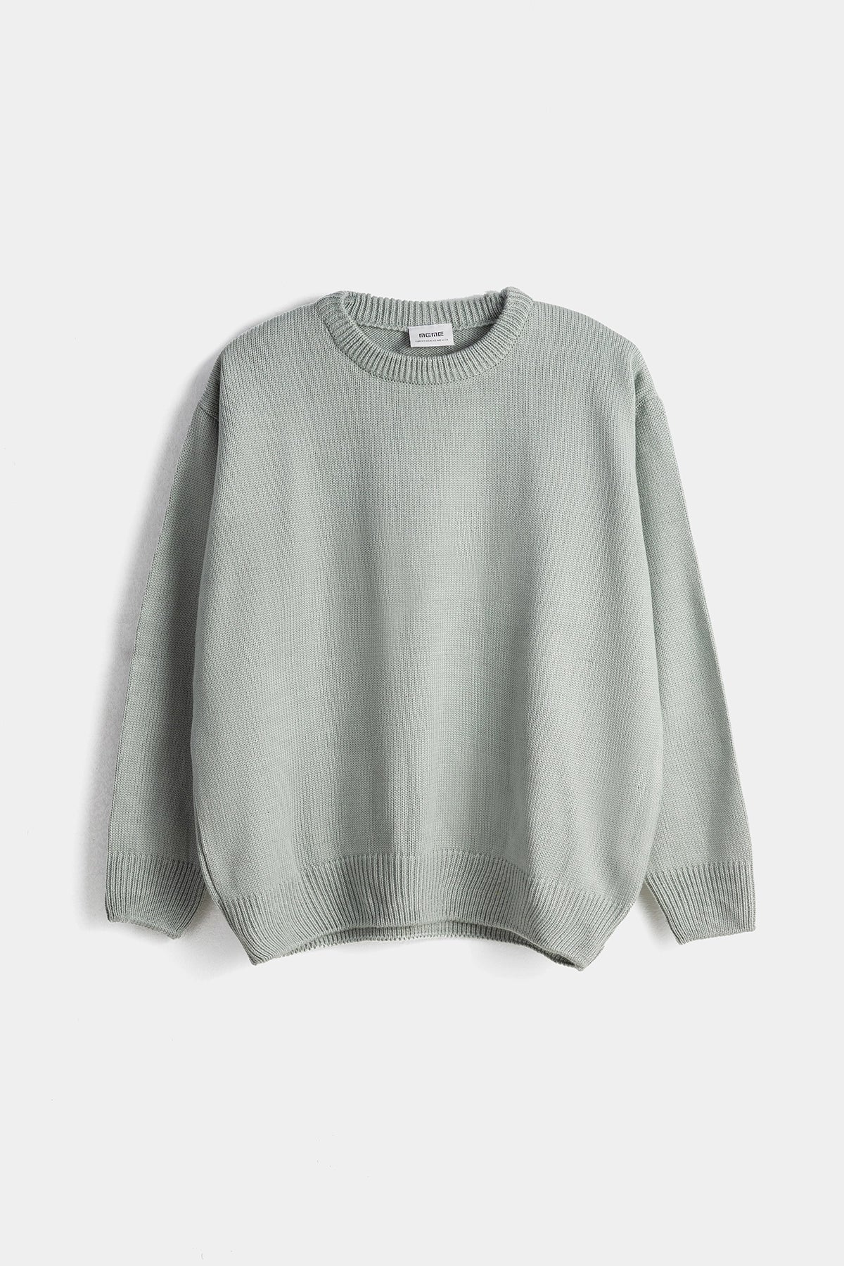 Crew Neck Sweatshirt For Women - Grey