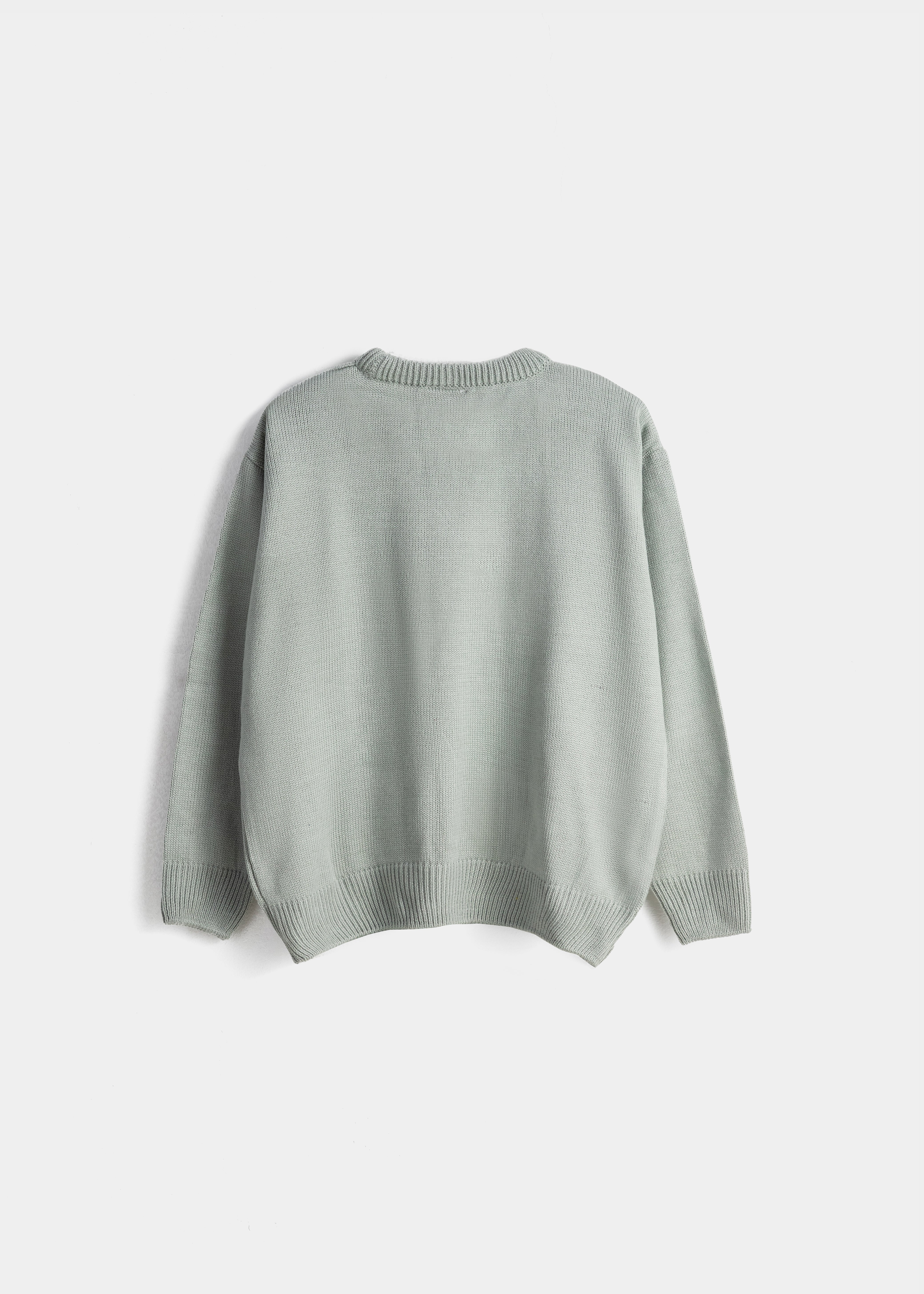 Crew Neck Sweater For Women - Grey