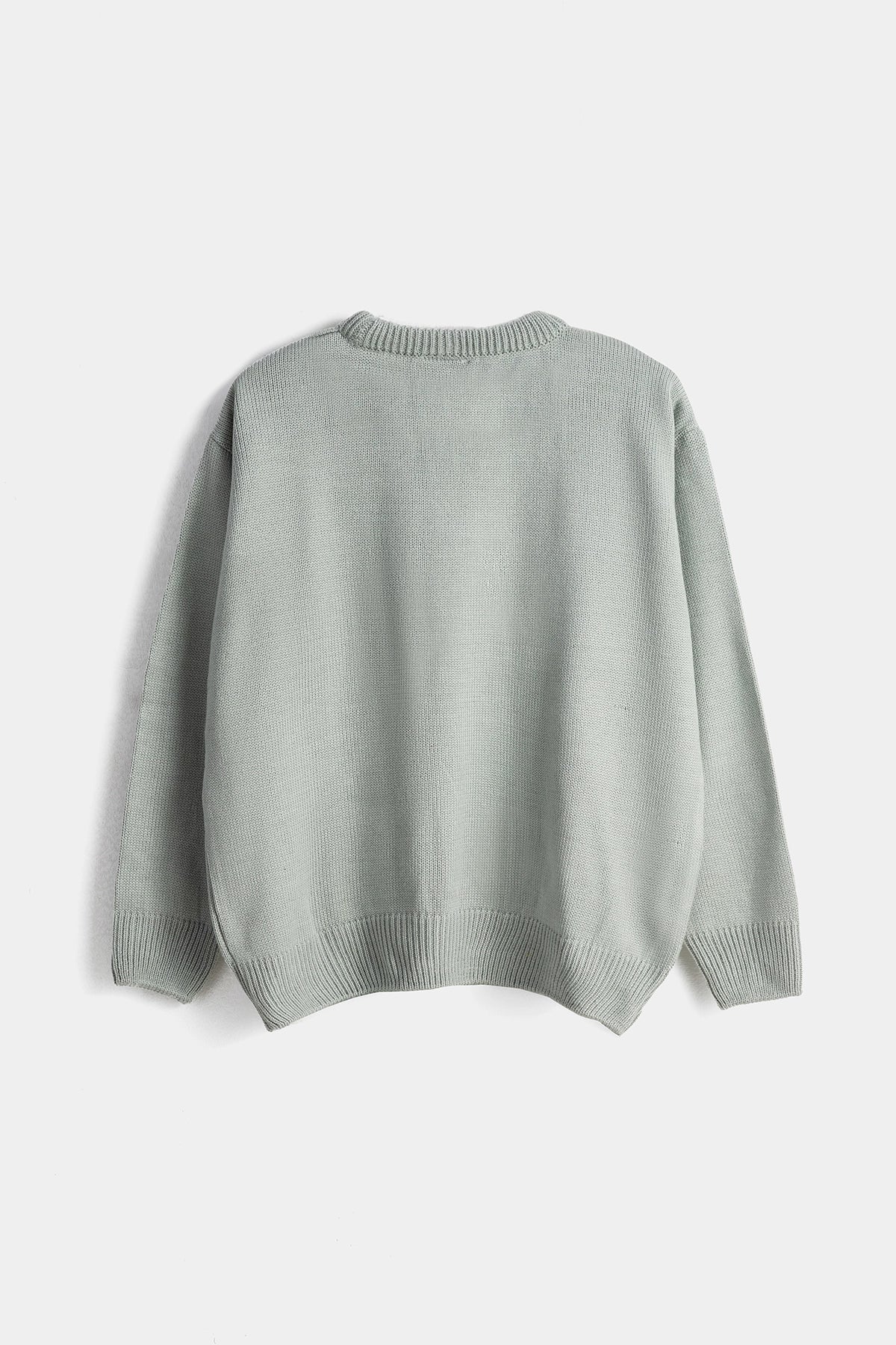 Crew Neck Sweatshirt For Women - Grey