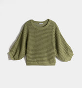 Knitted Sweater for Women - GREEN 