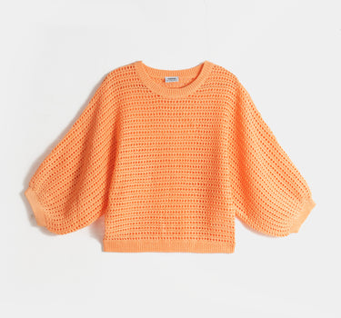 Knitted Sweater For Women - Peach 