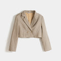 Cropped Blazer for women  - Green 