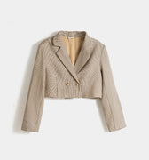 Cropped Blazer for women  - Green 