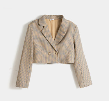 Cropped Blazer for women  - Green 