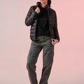 Puffer Jacket for Women - Black 