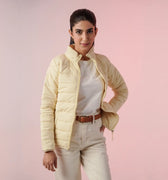 Puffer Jacket For Women - Ivory