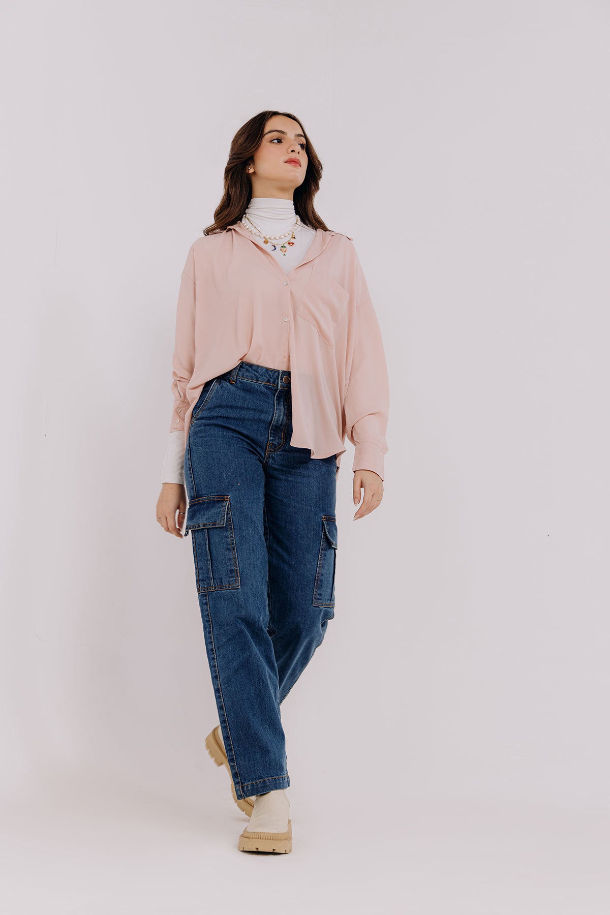 Solid Shirt For Women - Pink 