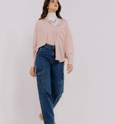 Solid Shirt For Women - Pink 