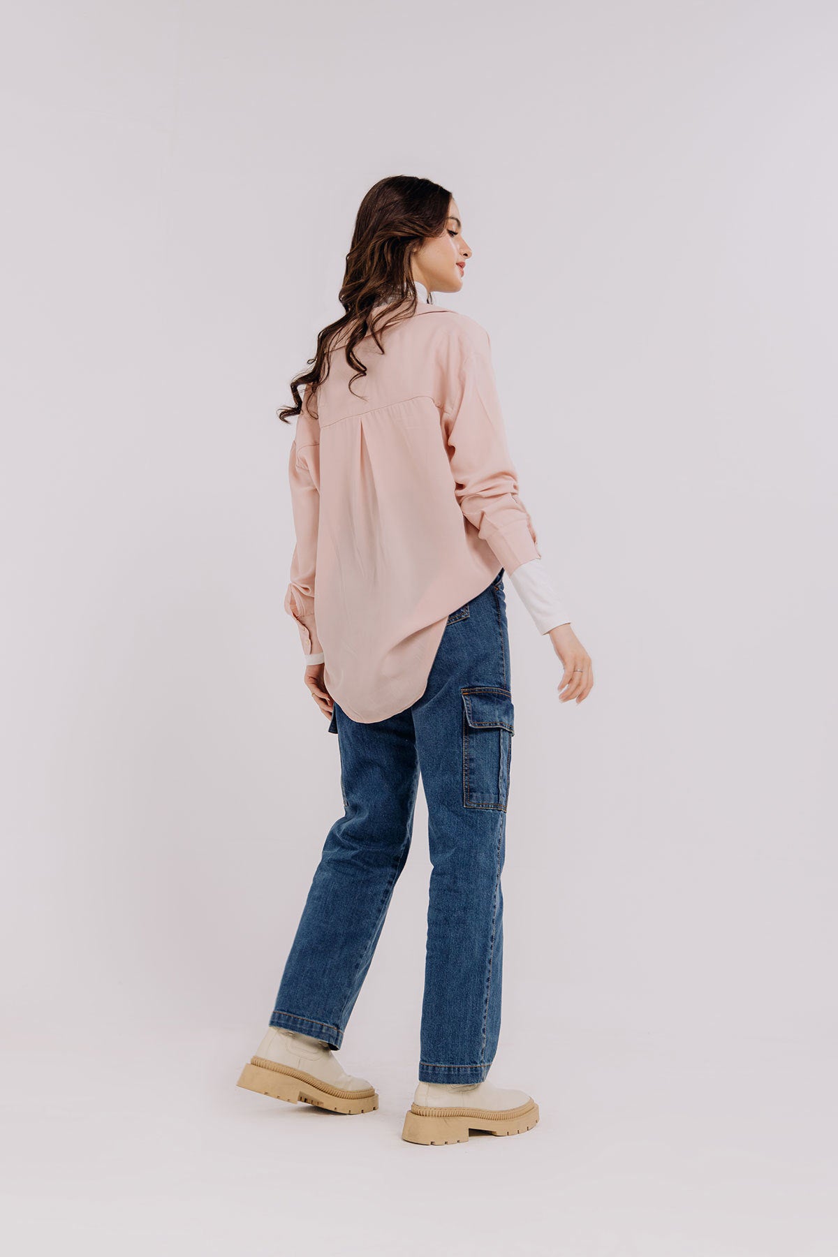 Solid Shirt For Women - Pink 