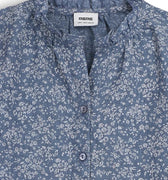 Printed Shirt For Women - Marble Blue - MEME