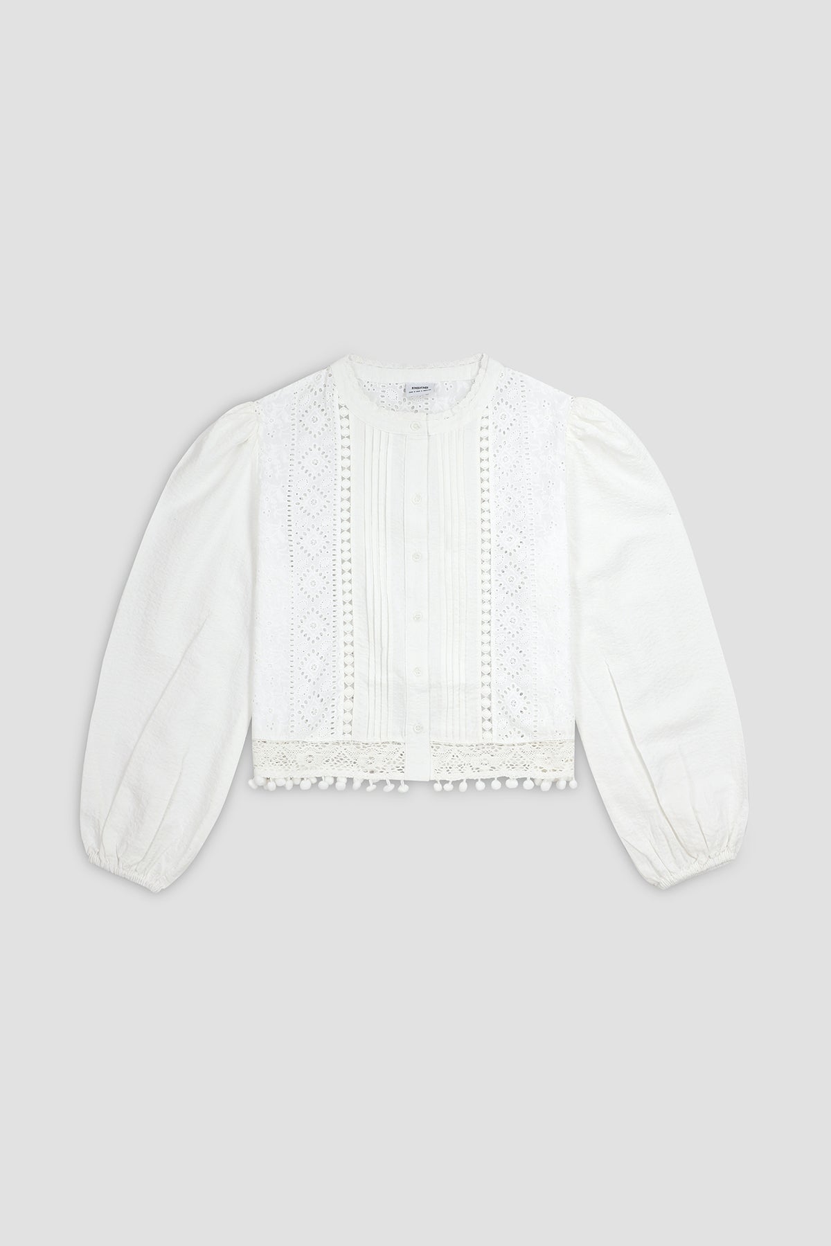 Embroidered Shirt For Women - WHITE