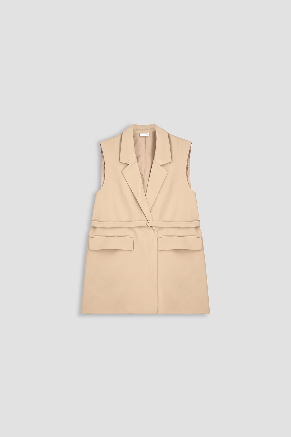 Long Vest Jacket & Coat For Women - BEIGE