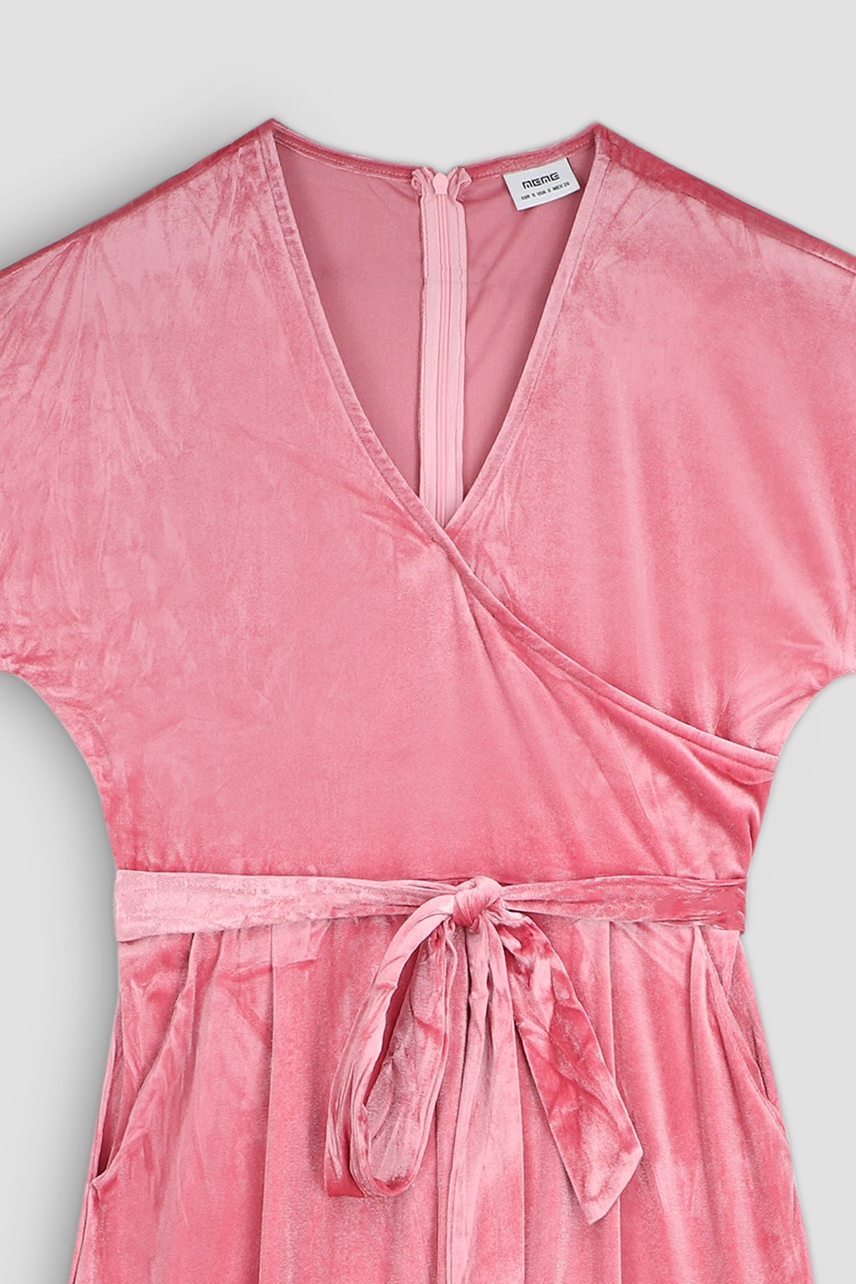 Velvet Jumpsuit For Women - PINK