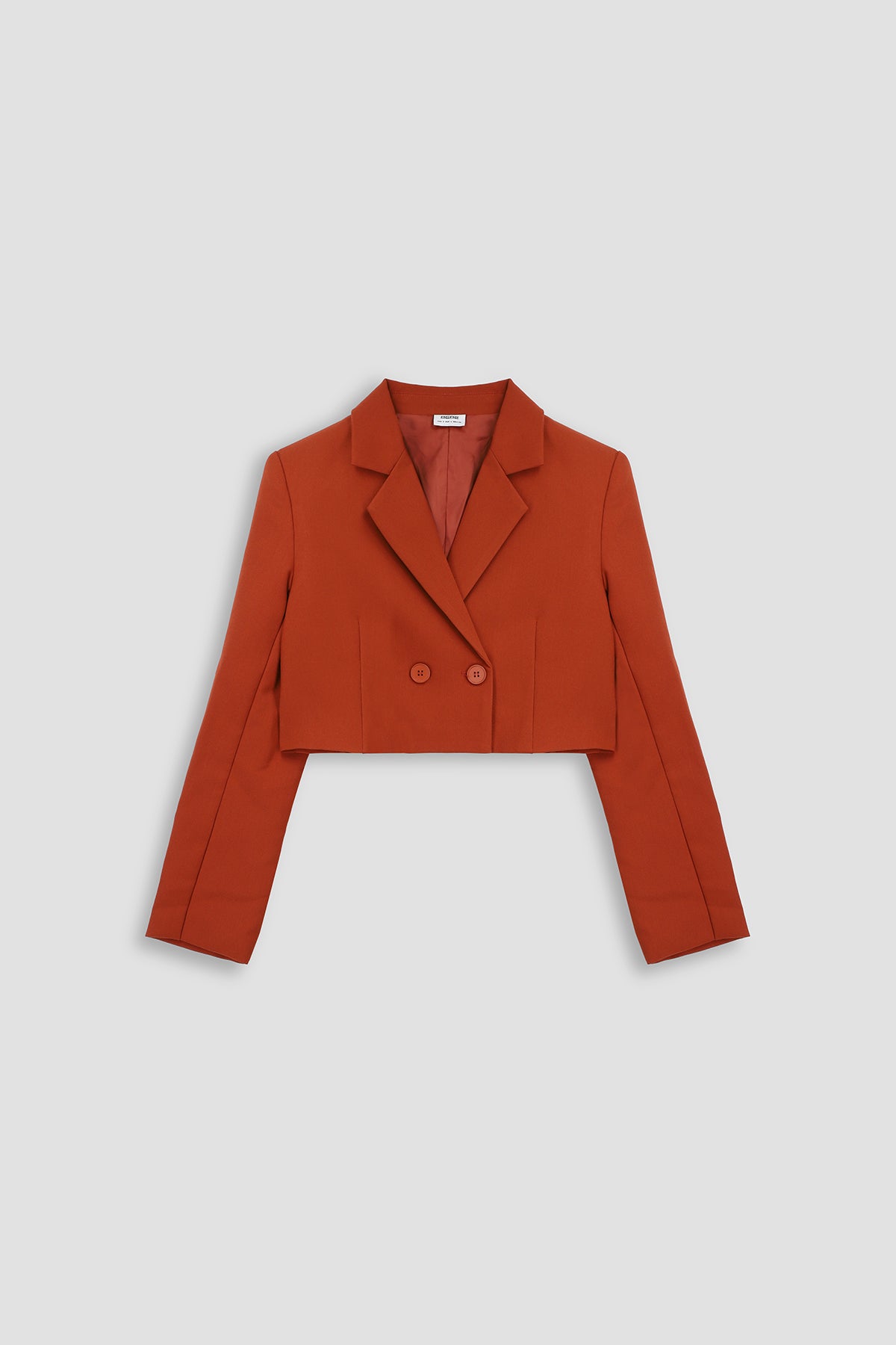 CroppedCoat Blazer For Women - REDWOOD