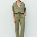 Straight Leg Trouser for women - Sage - New Arrival - MEME