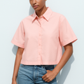 Shirt for Women - Pale Pink Model Pose