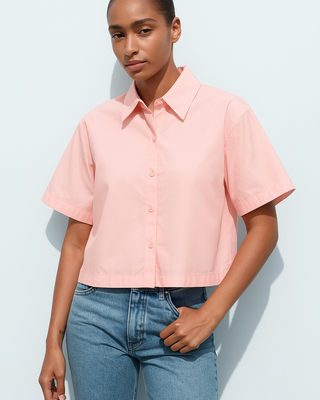 Shirt for Women - Pale Pink Model Pose