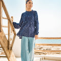 Polka Dot Ruching Blouse 
