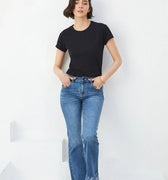 Flared Jeans For Women - Mid Blue - MEME