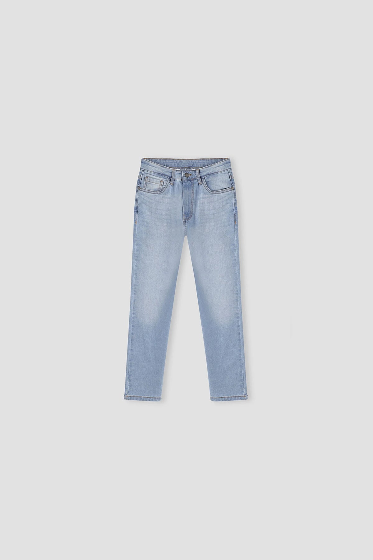 Light Wash Slim Fit Denim Jeans For Boy - Light Blue