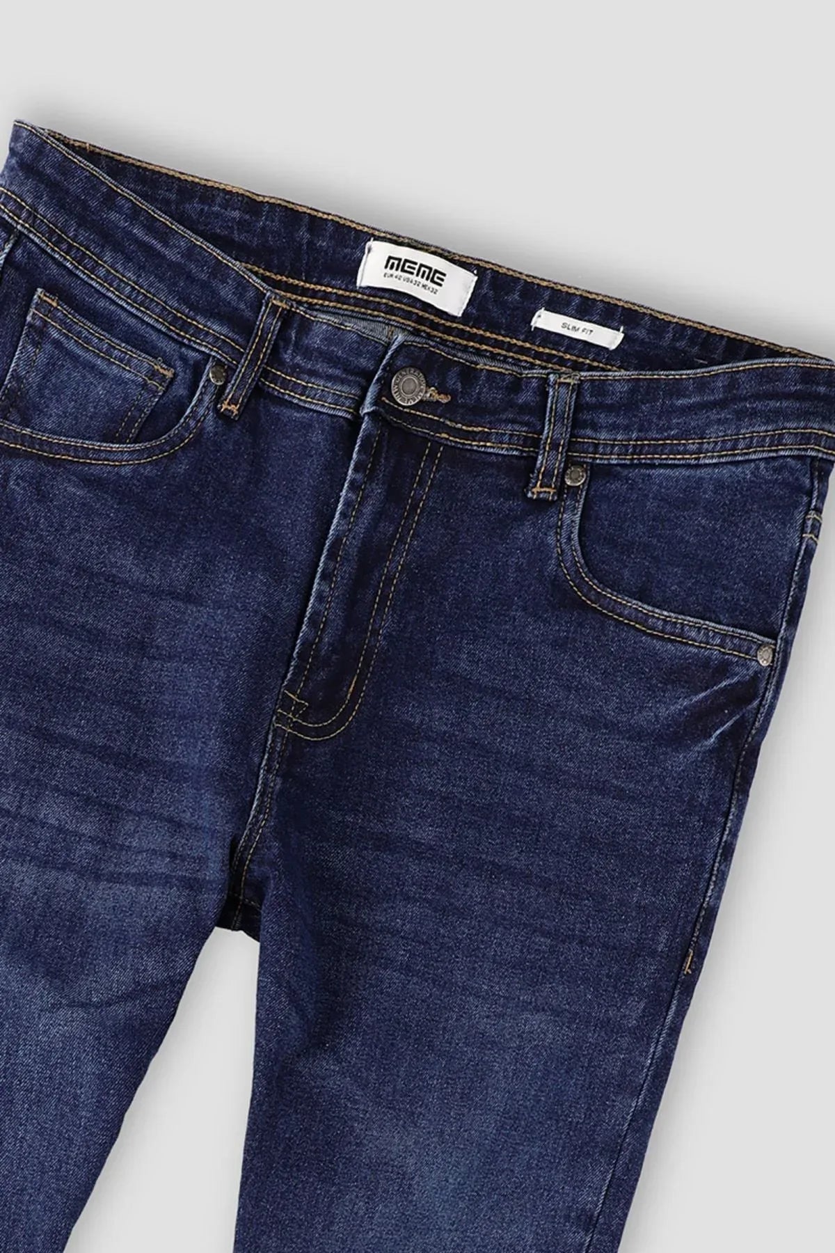 Slim Fit Jeans For Men - Dark Blue - MEME