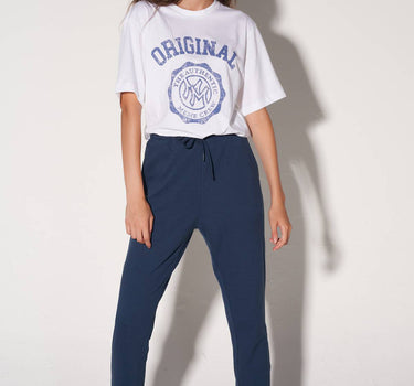 Solid Jogger Pant For Women - Navy 