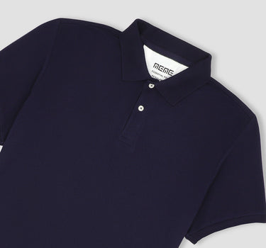 Solid Polo For Men - Blue 