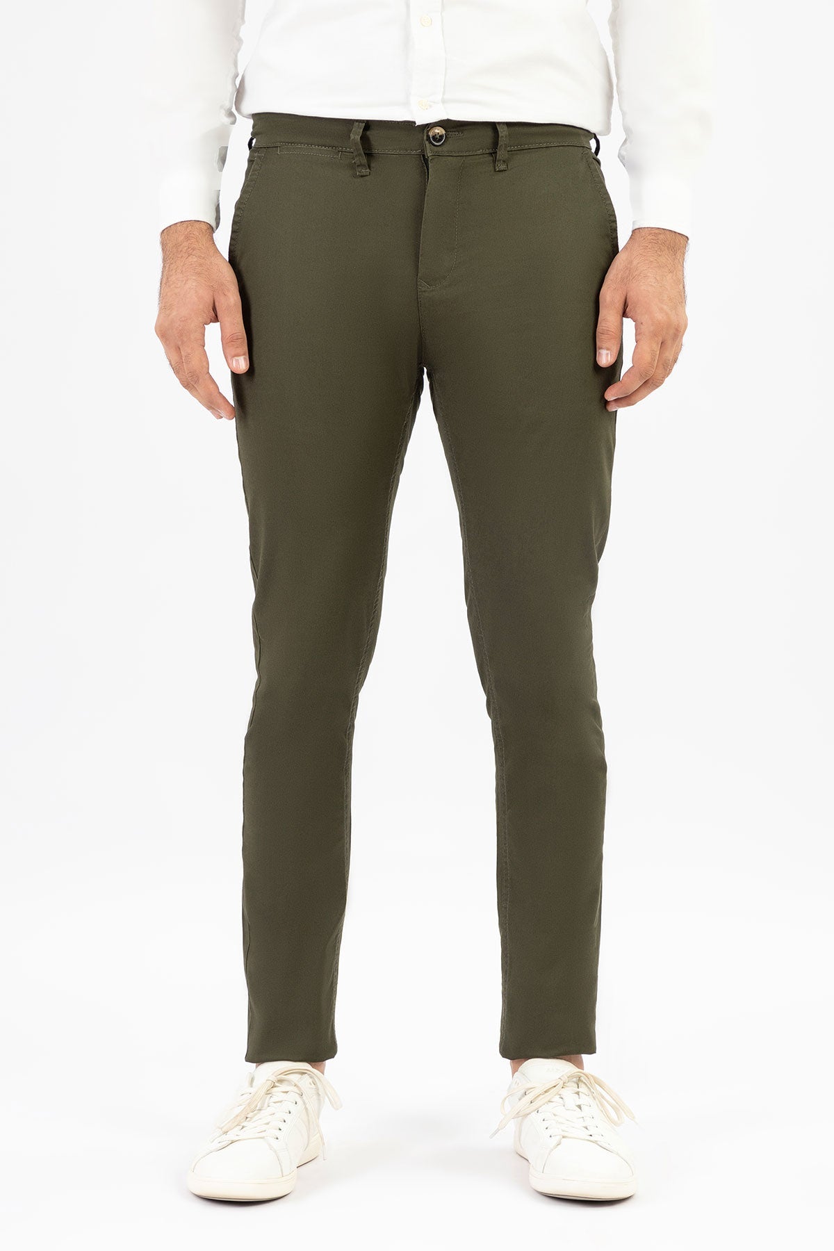 Slim Fit Chino For Men - Olive