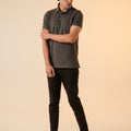 Polo T-Shirt For Men - Anthra Melange 