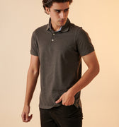 Polo T-Shirt For Men - Anthra Melange 