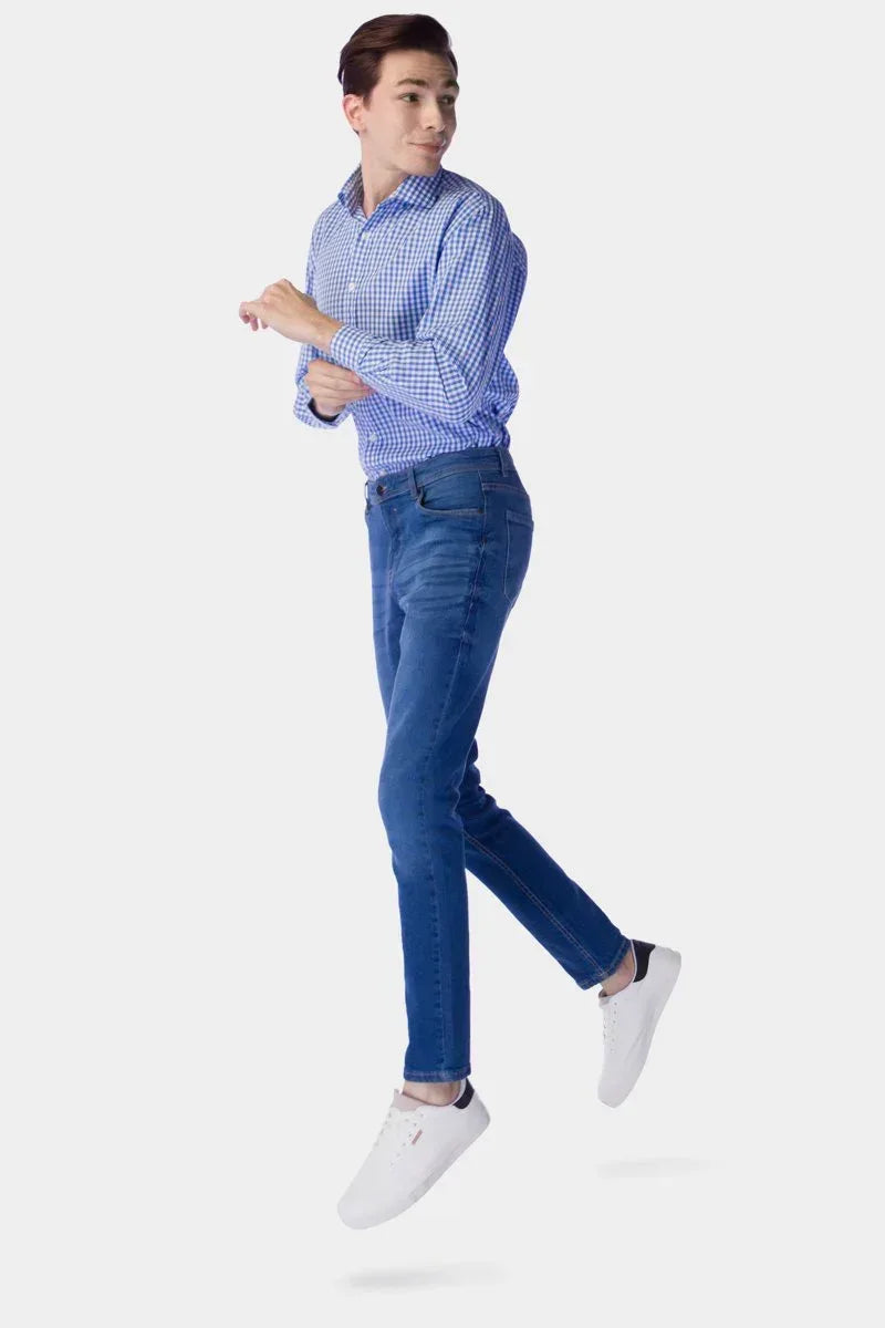 Slim Fit Jeans For Men - Dark Blue - MEME