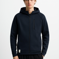 Zipper Hoodie for Men Dark Model Pose