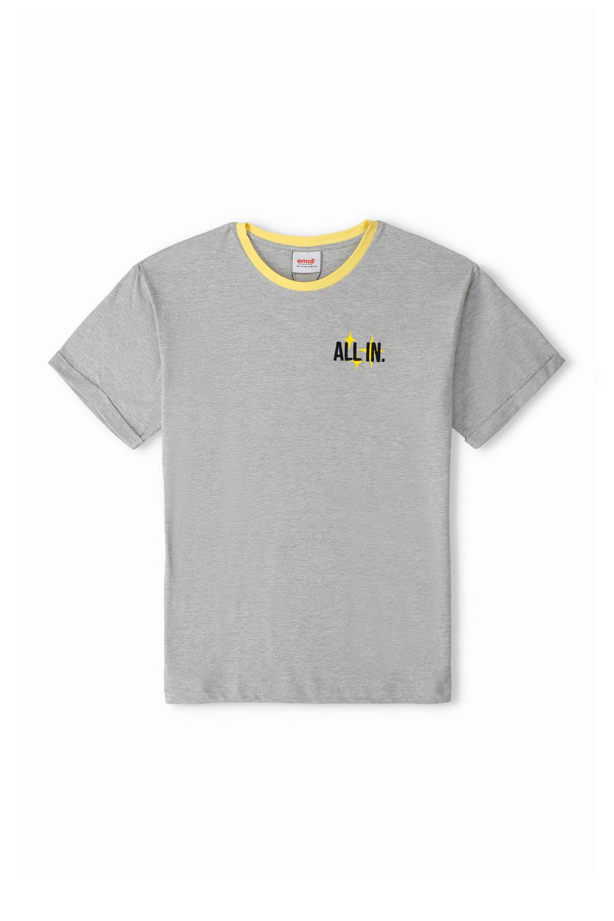 Printed T-Shirt For Men - Heather Grey