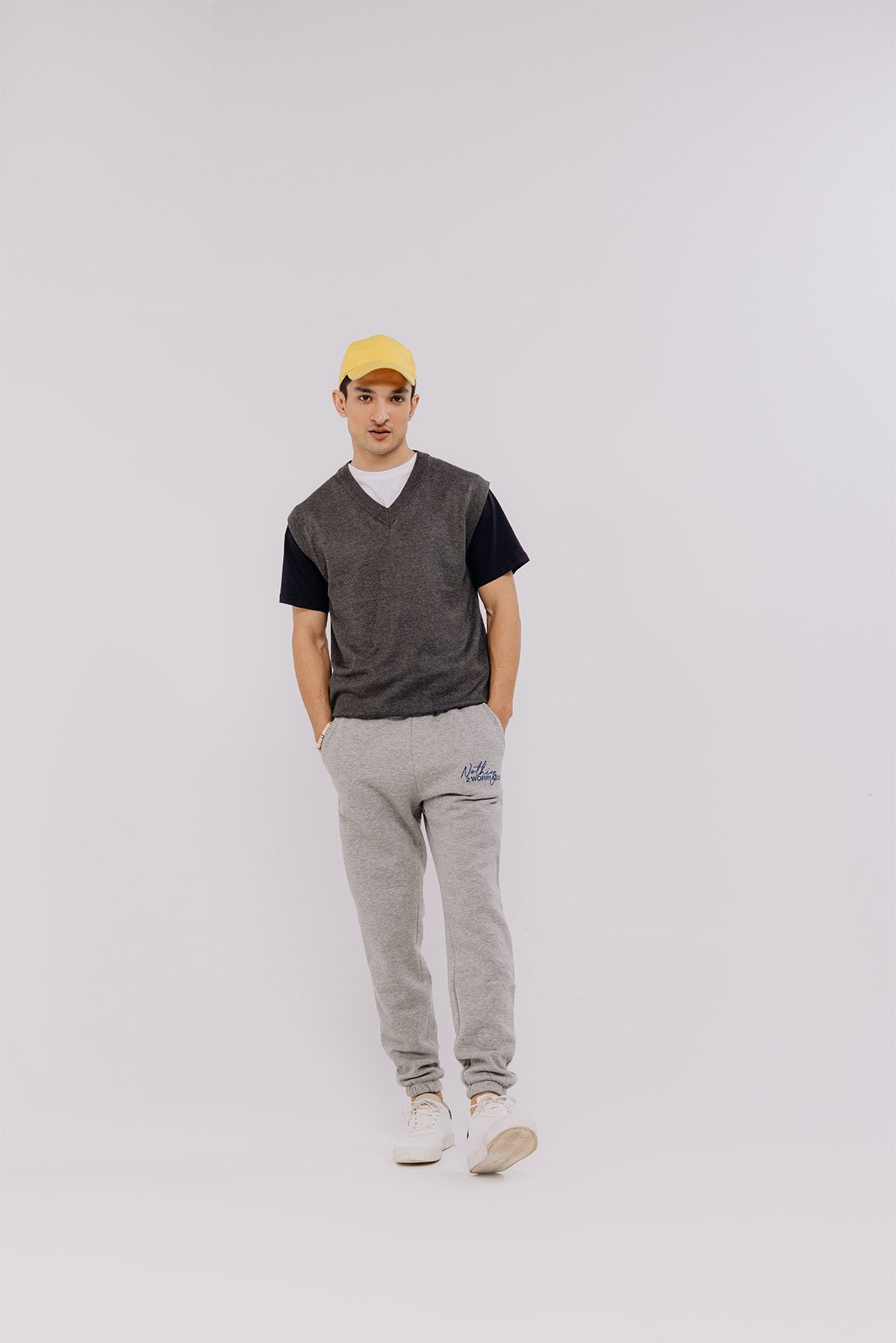 Solid Jogger Pant For Men - Grey