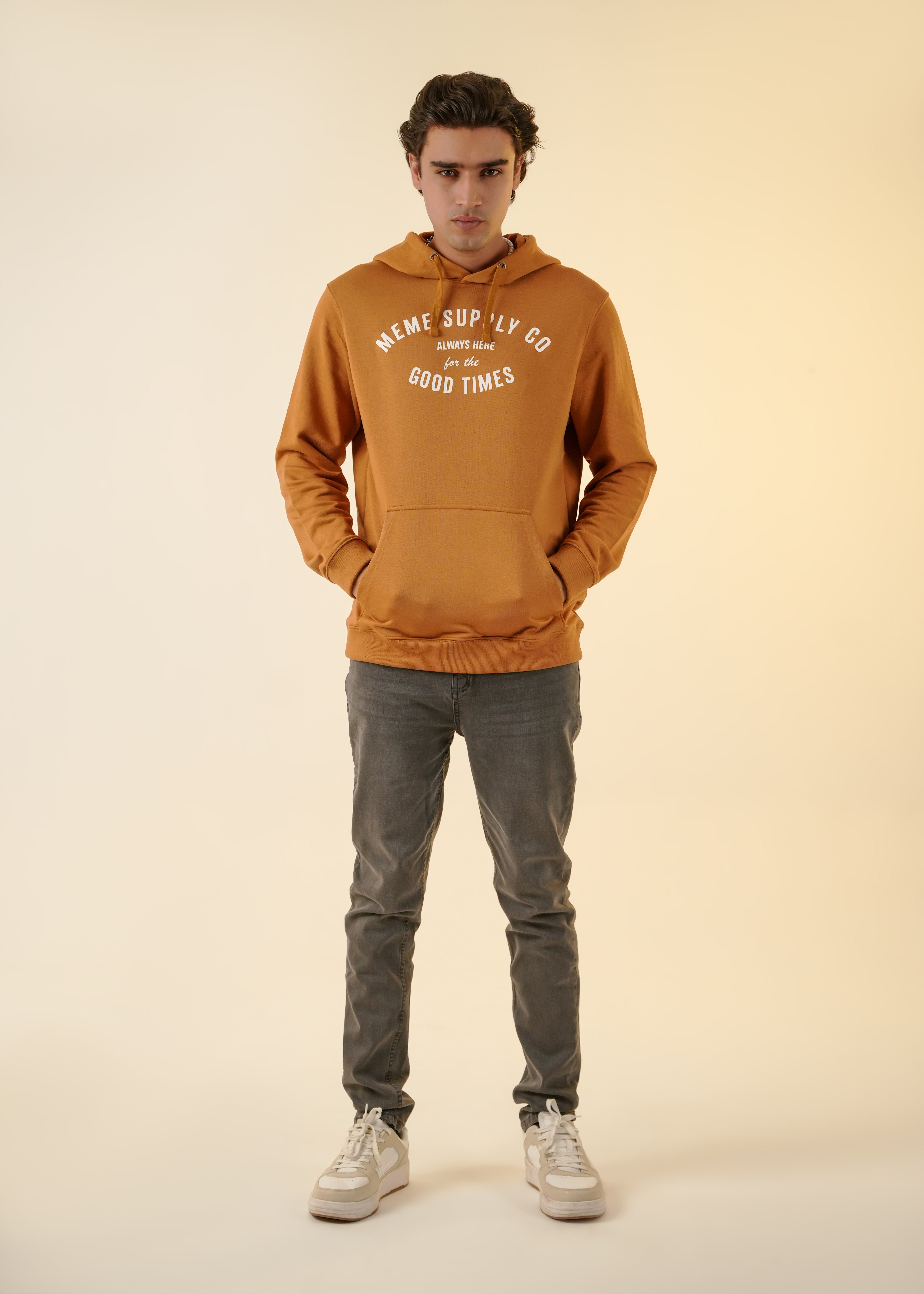 GOOD TIMES HOODIE for men - Almond