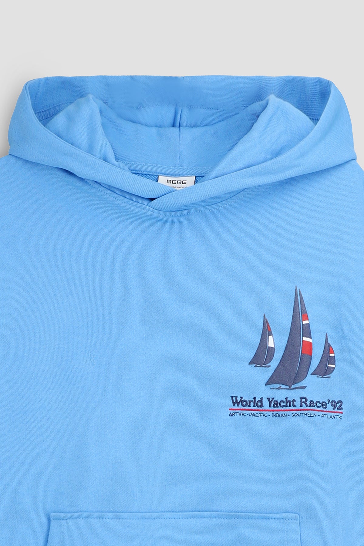 Pullover Hoodie For Men - AZUR BLUE