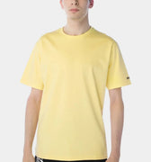 Crew Neck Basic T-Shirt For Men - Yellow - MEME