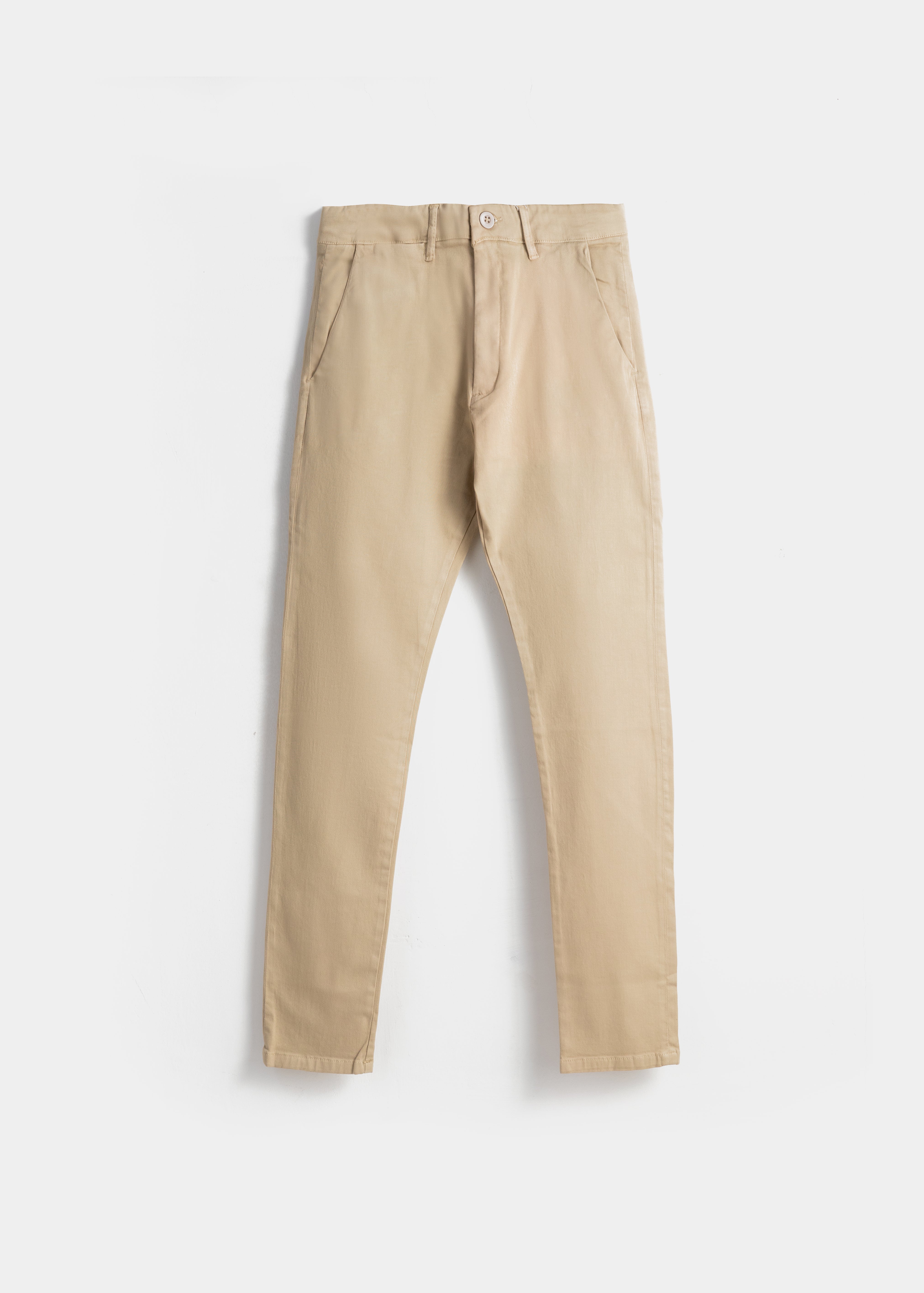 Slim-Fit Chinos For Men - Beige