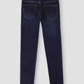 Wash Skinny Fit Jeans For Men - Dark Blue 