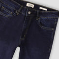 Wash Skinny Fit Jeans For Men - Dark Blue 