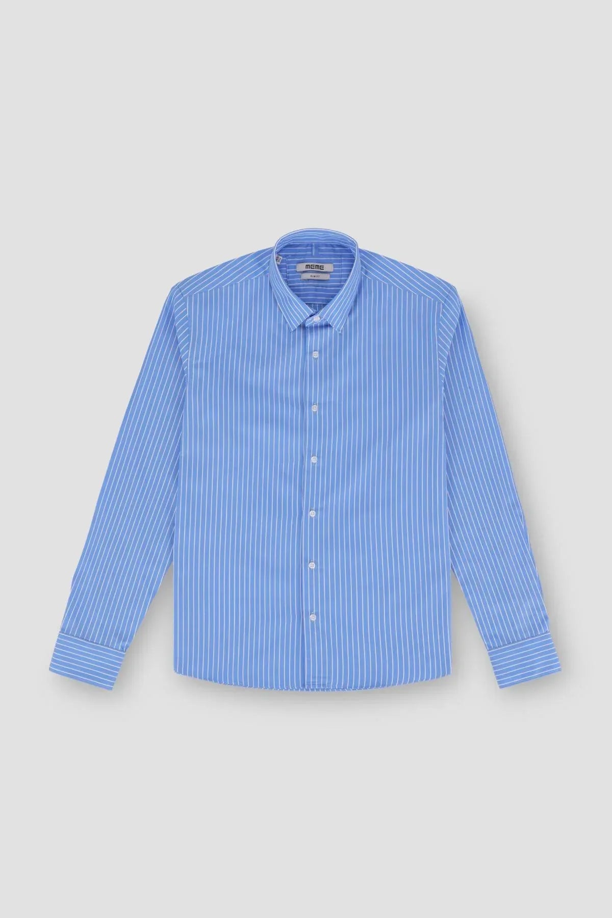 Stripe Shirt For Men - Blue - MEME