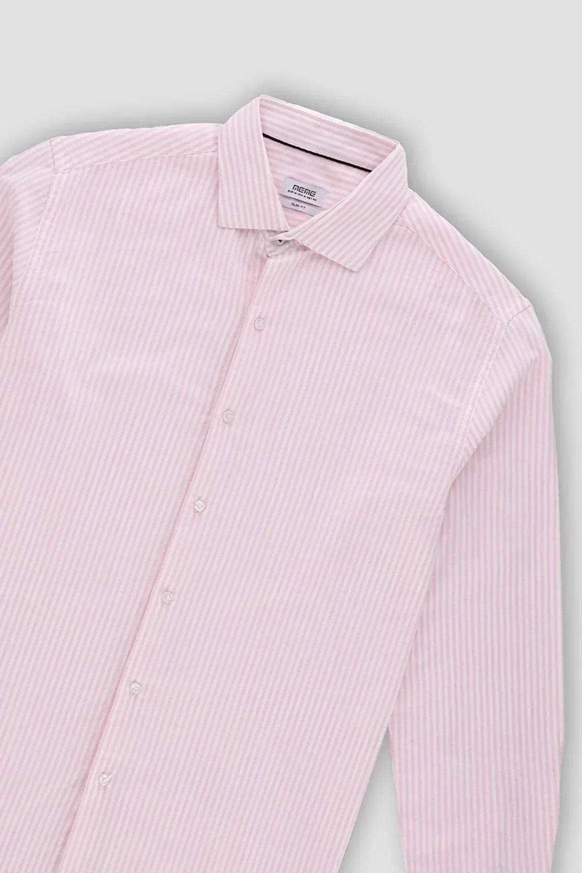 Stripe Shirt For Men - Pink - MEME