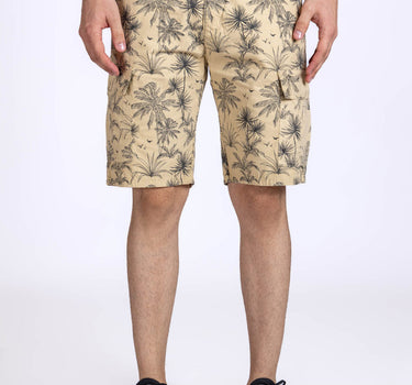 Men Printed Cargo Shorts 