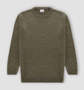 Round Neck Sweater For Men - Khaki 