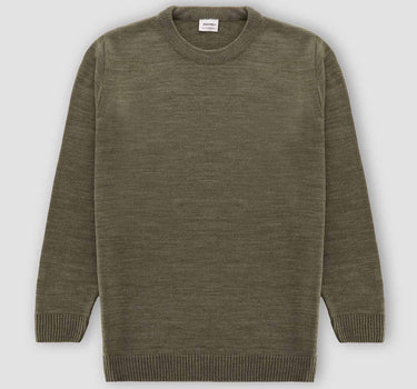 Round Neck Sweater For Men - Khaki 