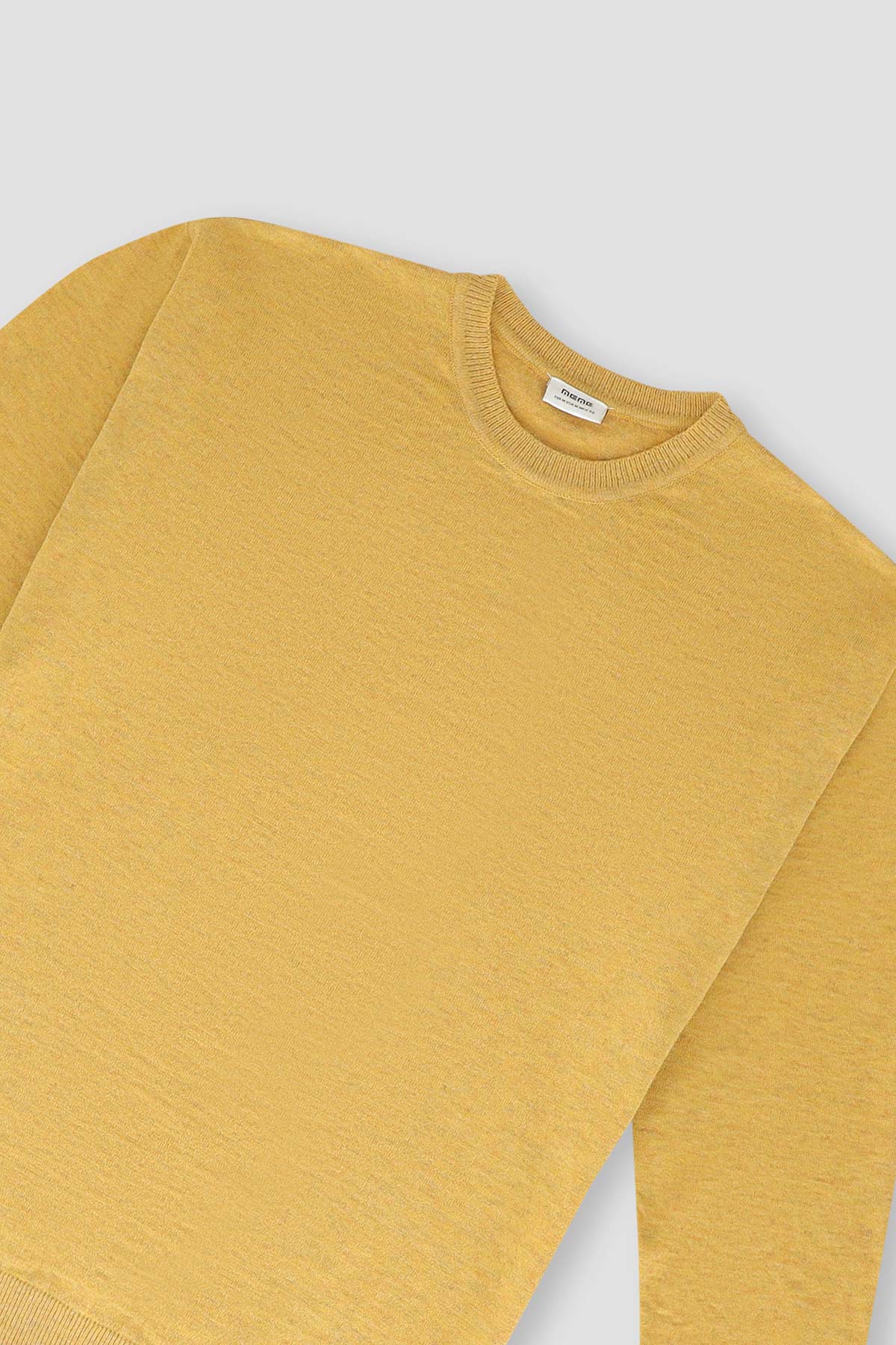 Pullover Crew Neck Sweater For Men - Beige 