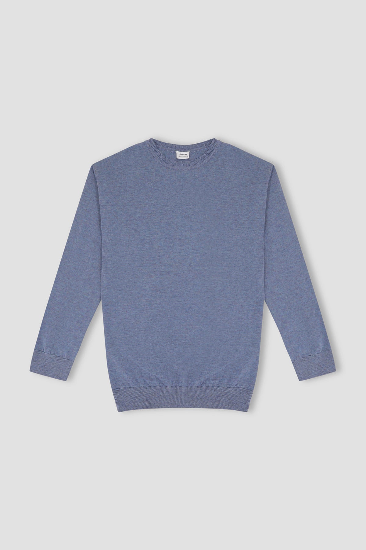 Pullover Crew Neck Sweater For Men - Blue 