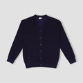 Solid Cardigan For Men - Navy 